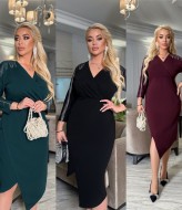 Платье с бахромой на рукавах OLI-1407A600