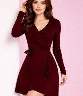 Короткое платье с рюшами NJ-DM-1148A250