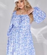 Платье с пышным рукавом VLT-1540A650