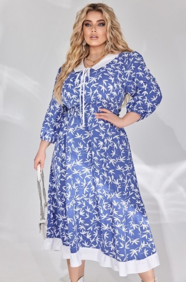 Платье миди с воротником VLT-1541A650 Платье миди с воротником VLT-1541A650