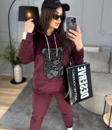 Велюровый спортивный костюм со стразами ME-461A670