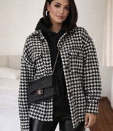 Короткое пальто из твида NJ-IO-654.0348A1100