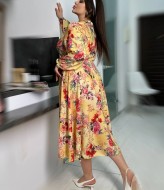 Шелковое платье на запах YM-5901A12