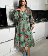 Шелковое платье на запах YM-5901A12