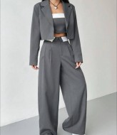 Костюм тройка женский с топом VOL-479A650