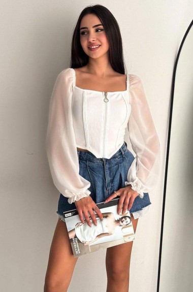 Кофта с шифоновыми рукавами DAD-193A300