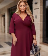 Платье на запах батал EY-604A16B19