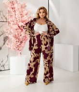 Штапельный брючный костюм LF-245A900