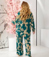 Штапельный брючный костюм LF-245A900