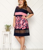 Комбинированное платье TAS-2531A200