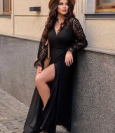 Платье шелковое на запах YM-05568A15