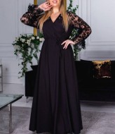 Платье шелковое на запах YM-05568A15