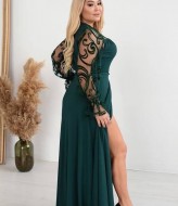 Платье шелковое на запах YM-05568A15