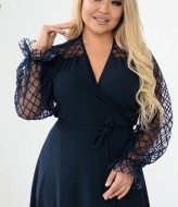 Платье шелковое на запах YM-05568A15