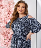 Платье с принтом зебра MOV-201A530