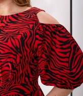 Платье с принтом зебра MOV-201A530