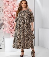 Платье с принтом зебра MOV-201A530