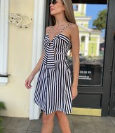 Платье в полоску летнее VMS-1127A350