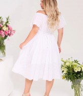 Летнее платье из прошвы YM-05659A18