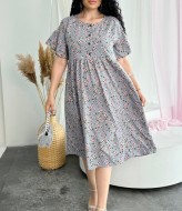 Летнее платье с завышенной талией OLI-002A570