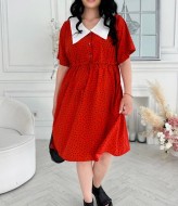 Женское платье с воротником OLI-1414A600