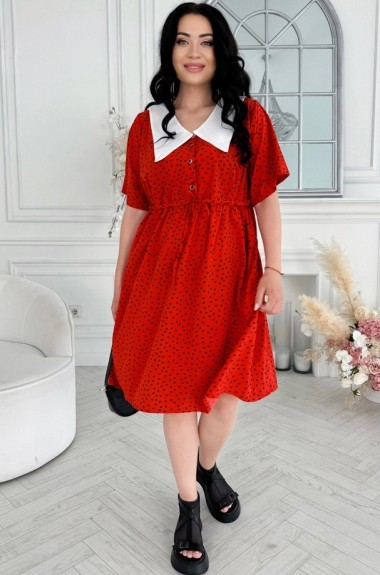 Женское платье с воротником OLI-1414A600