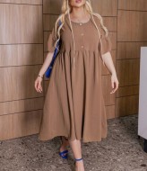 Платье с завышенной талией для полных OLI-001A600