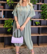 Платье с завышенной талией для полных OLI-001A600