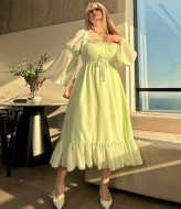 Шифоновое платье однотонное YM-5898A13