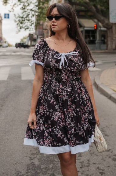 Короткое платье с пышной юбкой YM-5965A12