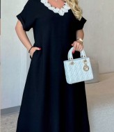 Длинное льняное платье OLI-003A650