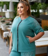 Спортивный костюм женский с камнями  MOV-307A730