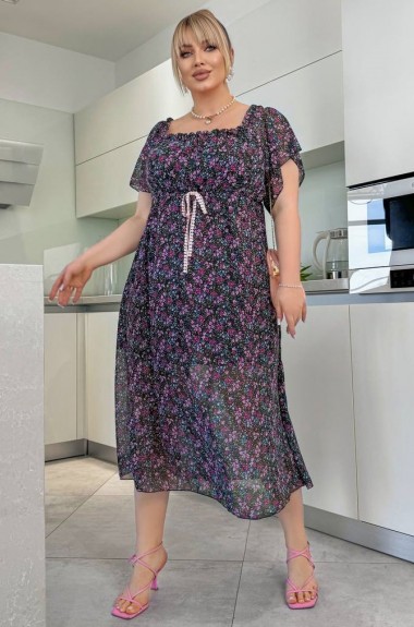 Красивое шифоновое платье  YM-5930A7