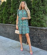 Платье с крылышками на плечах TS-415A410