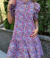 Платье с крылышками на плечах TS-415A410