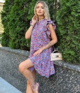 Платье с крылышками на плечах TS-415A410