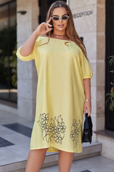 Платье с аппликацией VOJ-953A650