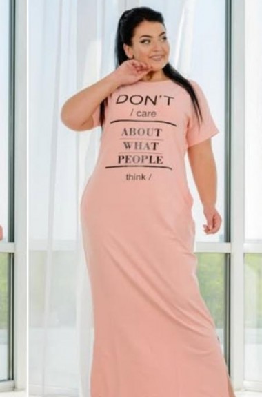 Летнее трикотажное длинное платье NJ-DG-ak1064A400