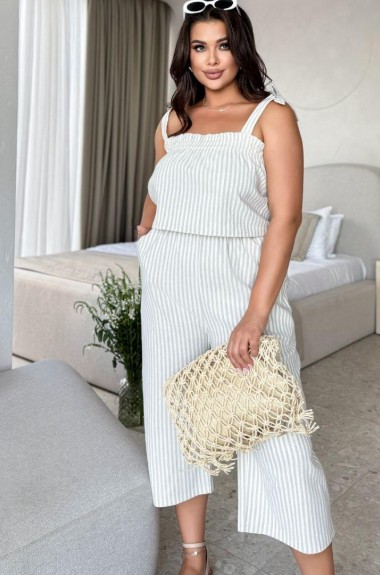 Летний костюм для полных женщин  NJ-ET-595A430 