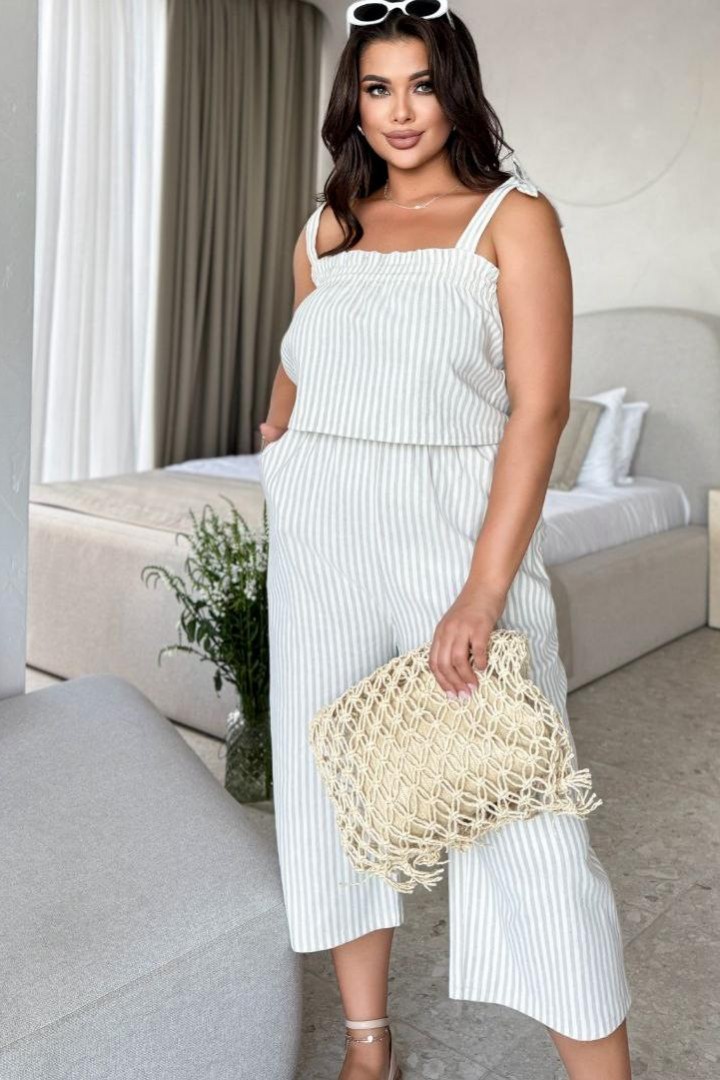 Летний костюм для полных женщин  NJ-ET-595A430 