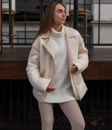 Женская дубленка косуха YM-5990A35