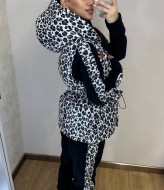 Женский спортивный костюм на флисе тройка VMS-0106A1400B1420