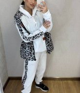 Женский спортивный костюм на флисе тройка VMS-0106A1400B1420