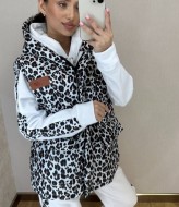 Женский спортивный костюм на флисе тройка VMS-0106A1400B1420