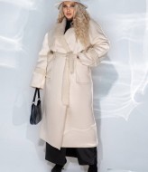 Длинная дубленка женская YM-8357A38