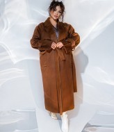 Длинная дубленка женская YM-8357A38