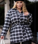 Фланелева сорочка з поясом JA-808A450