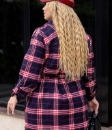 Фланелева сорочка з поясом JA-808A450