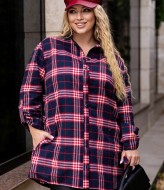 Фланелева сорочка з поясом JA-808A450