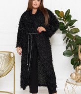Длинный пушистый кардиган YM-0478A10.5B12